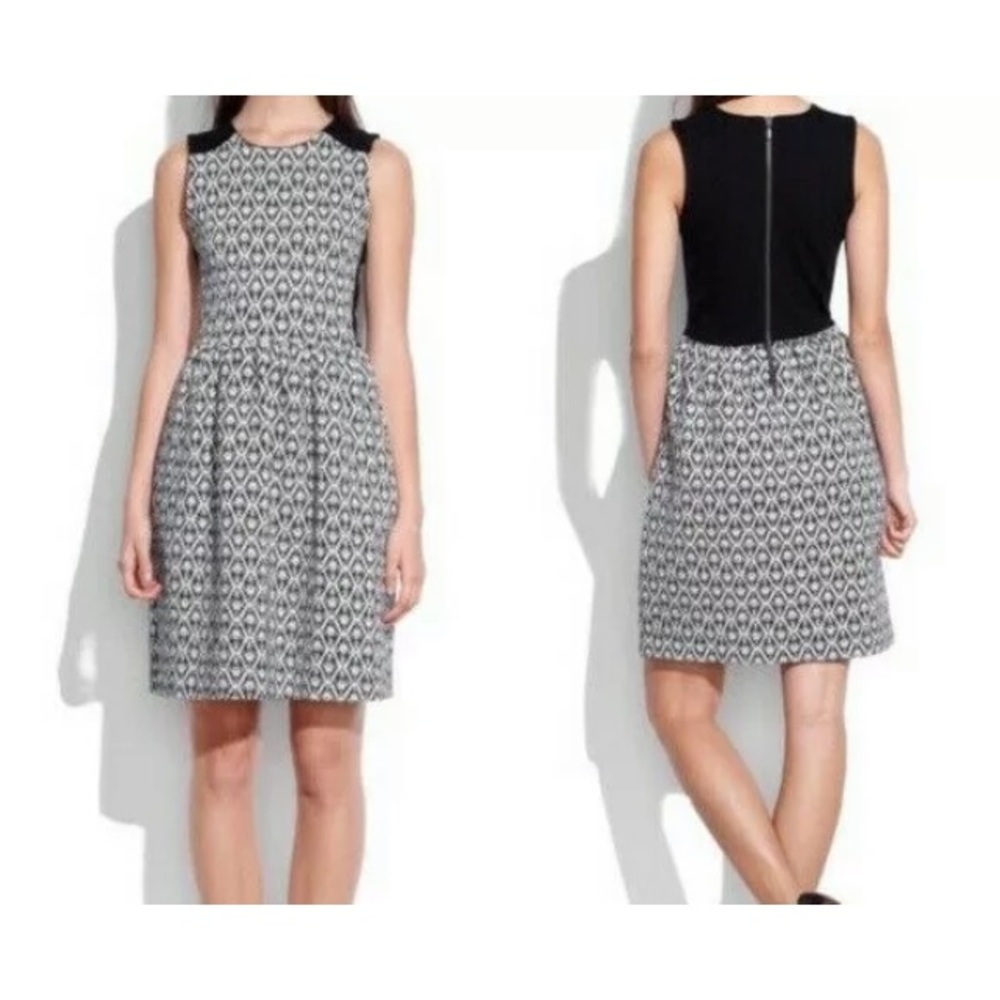 MADEWELL Afternoon Dress Diamond Jacquard Tribal